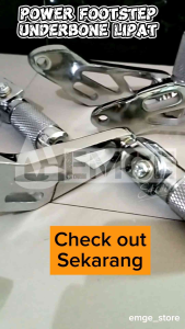 FOOTSTEP UNDERBONE BONCENGAN BELAKANG SATRIA FU V3 FU KARBU & SATRIA FU INJEKSI & SONIC 150R DURAL BUAT UNDERBONE