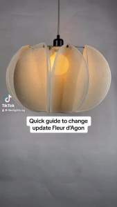 Chrome Home by Like Lights Fleur dAGON.8 NEW! DIY pendant lamp wabi sabi organic cream beige 奶油风 interior style dining lighting kitchen island bedroom ceiling