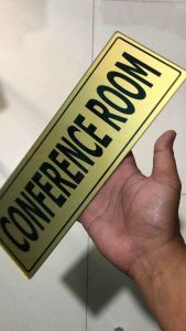 Meeting room signage 4x11"