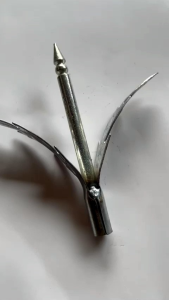 (cao 13cm)Chông rào chông lá cửa cổng mạ trắngchông lá xẻ