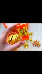 ชุดอุปกรณ์พับเหรียญโปรยทาน "ผ้าไตรจีวร" พร้อมวิธีทำ