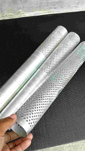 SARINGAN KNALPOT FULL 1/2 3/4 DBS KWS UNIVERSAL INLET 50 PANJANG 40 CM LUBANG PLAT 2 MM