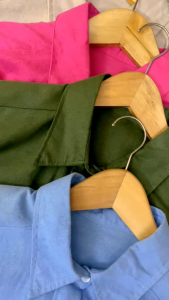 Kemeja Oversized Linen Wanita Lengan Panjang