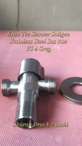 Kran Shower Kloset Soligen YG 3 /  YG 4 Grey Stainless Steel Sus 304 Drat 1/2 Inchi - Kran Closet - Kran Tee Shower - Kran Kamar Mandi