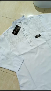 Baju Koko Putih Anak // Koko Pakistan Putih Nur Sy