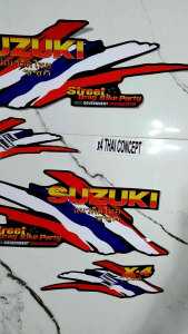 SUZUKI X-4 THAI CONSEPT STICKER DECALS W FREEBIES