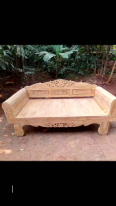 Daybed Bale-Bale Semi Rustic Kayu Jati