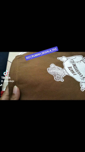 RST TAS SERUT 100% CANVAS GAMBAR GADIS I I  HATE  FASHION. TRENDY