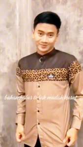 Baju Koko Dewasa Lengan Panjang Kombinasi Batik Berkancing: Macam-Macam Warna & Ukuran