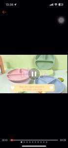 Khay Ăn Dặm Silicon Cho Bé Có Đế Hút Chân Không