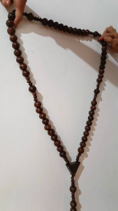 Wooden Rosary made in Magkuno Beads Cross Pendant Prayer Beads