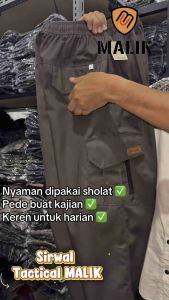 Sirwal Pria Dewasa Tactical Malik Celana Sirwal Panjang Cingkrang M L XL XXL