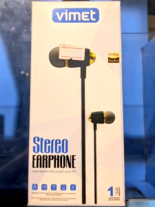 Headset Kabel Vimet Original – HD Stereo Mic Jernih Nyaman Dipakai & Garansi 1 Tahun