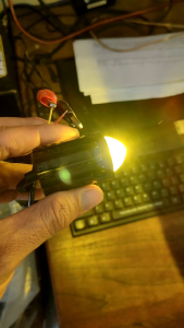 Lampu tembak Laser LED D2 mini 2 warna High low