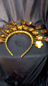 Sunting makassar new model bando ( free box ) bando tari tarian  mahkota tari tarian Aksesori Rambut Desain Baru Bando Tarian Gratis Kotak - Lazada
