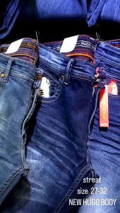 Celana Jeans Pria Standar Hugo Body: Celana Panjang Premium Basic Slim Non Stretch