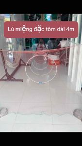 Lú miệng bắt tôm cá miệng căng rộng 3m mình dài 4m mắt lưới đầu 3p và đuôi lú 15p
