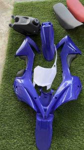 ชุดสีcrf110พร้อมถังเบาะ สีน้ำเงินล้วน แถมน็อต