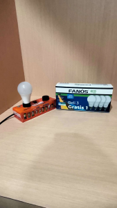 FANOS Lampu LED Pack ECO 3 Free 1 7W 9W 12W Bulb Isi 4 PC Lampu Putih 7000K