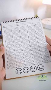 สมุดกระดาษคำตอบ A5 150ข้อ ทำแบบฝึกหัดข้อสอบได้ 15000 ข้อ