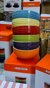 Hộp 6 Tô lớn 18cm - 6ins LE CREUSET . Soup Coffret bowl 6- set Rainbow