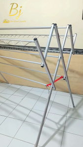 PROMO - Jemuran Baju Panjang 180cm Alumunium Tahan Karat Kuat Kokoh 9 Palang