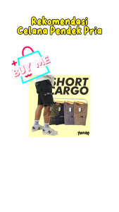 Celana Pendek Pria Cargo Premium Terlaris Bahan American Drill Murah