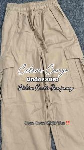 Zavina Pants Cargo Katun Twill Celana Kargo Wanita Allsize
