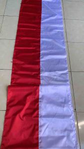 BENDERA MERAH PUTIH PANJANG BERBAGAI UKURAN SATIN BERKUALITAS
