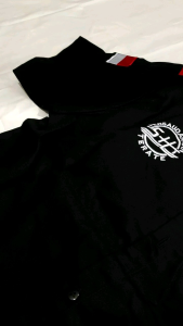 Kemeja Bordir PSHT: Kemeja Hitam & Lis Merah