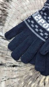 Găng tay len nam chống nắng chất len cổ giãn thoải mái có trùm nguyên ngón và cắt 5 ngón