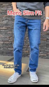 TPPJEANS Slim-Fitz Denim กางเกงยีนส์ชายทรงสลิมฟิต สีบลูยีนส์ฟอก ทรงสวย ผ้ายืด ใส่สบาย เป้าซิป Size 28-36 รับชำระปลายทาง