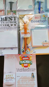 Teachers Day Gift Ideas ( Note Pad with 3 in 1 Ballpen | Customised Name | 60 pages)