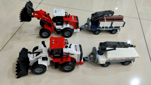 โมเดล รถบรรทุก ยาว 47.5 ซม.(ยาวมากกก) มีเสียง มีไฟ รถแมคโคร รถก่อสร้าง