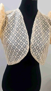 Modern Bolero top full lace beige