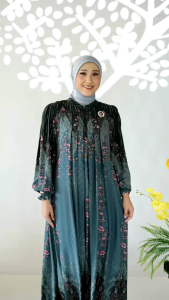 mahriza series R terbaru terlaris gamis dress dan MIDI dress bahan rayon premium by nadheera luxury