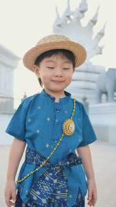 📌ร้านส่งไว⚡️รุ่นพระยานาหมื่น📍ชุดไทยประยุกต์เด็ก⚡️