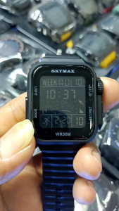 JAM TANGAN SKYMAX 2301L WANITA MODEL TERBARU STRAP TALI RUBBER FREE BATRAI CADANGAN (Andre What 97)
