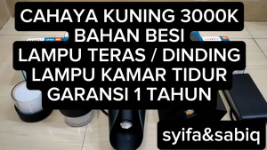 LAMPU TERAS / LAMPU DINDING / LAMPU HIAS GARANSI 1 TAHUN CAHAYA KUNING LUBY
