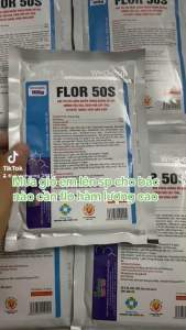 Flor 50s/ Flo 50 (100g) sakan xử lý các bệnh đường hô hấp tiêu hoá thương hàn tụ huyết trùng ở vật nuôi