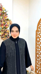 Abaya black series edisi nadira abaya by sinesa