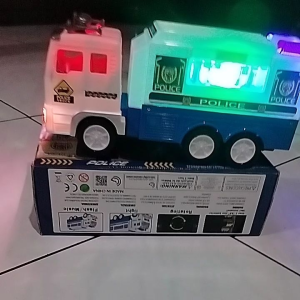 Mainan Mobil Polisi Baterai Jalan Ada Musik dan Lampu