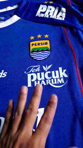 jersey persib terbaru logo karet timbul sablon DTF kwalitas premium