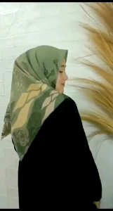 Kerudung Segi Empat Voal & Hijab Katun Casual Motif Paulla