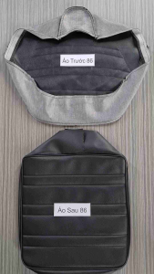 Combo Áo Yên Trước Sau Cub 86 86 Đen Form Zin Hàng Đẹp Loại 1 . Lưu Ý Ra Thợ Bấm Ghim . Da Yên Thái Dầy Mịn NK Vvv...Zvx