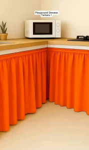 New Product for 2026 Plain Sink/Lababo curtain. Plain color (60x30 inches) AGATHA HOME DECOR
