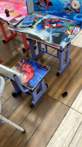 KitchenZ Kids Study Table/Meja Tulis Budak/Meja Belajar Budak/Portable Folding Writing Table/Table Set Cartoon