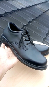 POWELL sepatu formal pria 100% kulit sol dijahit sepatu kantor pria model tali bahan kulit