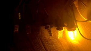 Cod Sepasang Lampu Senja Malam T10 6led kedip Strobo 24Volt Bus truk