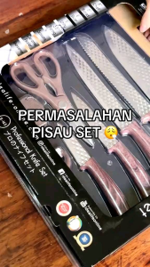 IDEALIFE - Professional Knife set - perlengkapan pisau dapur IL-163A - Pisau set isi 8 pcs